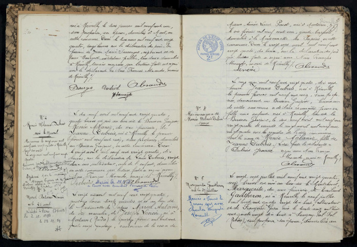 Rémilly : actes d'état civil.