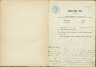 Saizy : actes d'état civil.