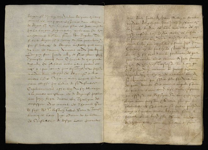 Vêtures et investitures. - Clarisses de Decize, entrée en religion de Catherine Millin petite-fille de Charlotte de Champs : copie du contrat de pension du 3 mai 1615.