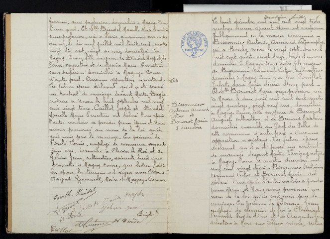 Magny-Cours : actes d'état civil.