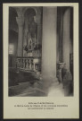 DUN-les-PLACES (Nièvre) – Le Maître-Autel de l’Église et les colonnes monolithes qui soutiennent la coupole