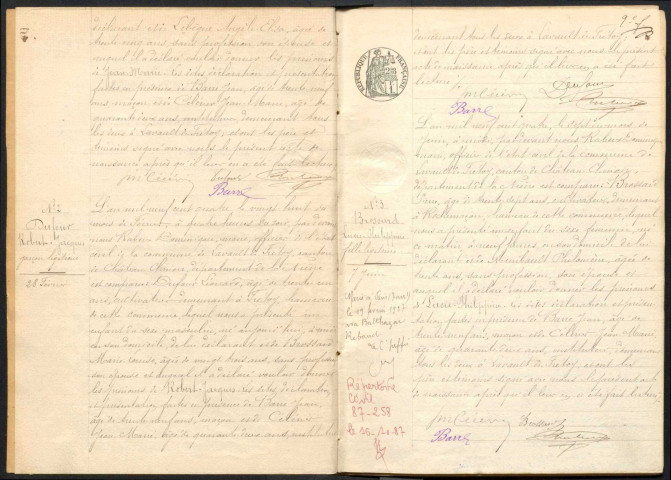 Lavault-de-Frétoy : actes d'état civil.