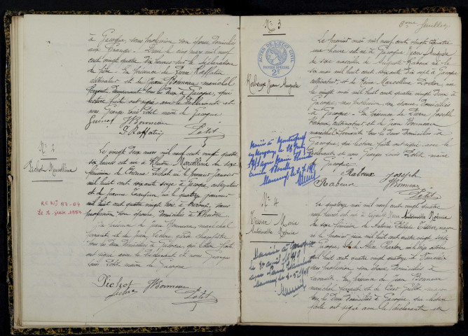 Gâcogne : actes d'état civil.