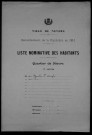Nevers, Quartier de Nièvre, 3e section : recensement de 1911