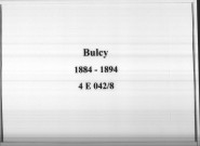 Bulcy : actes d'état civil.