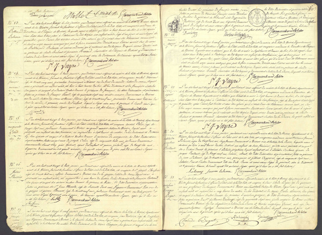 Nevers : actes d'état civil.