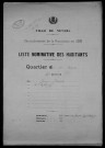 Nevers, Quartier de la Barre, 9e section : recensement de 1926