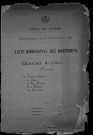 Nevers, Quartier de Nièvre, 1re section : recensement de 1921