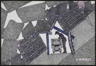 Voie de tête, taille chassante + coupage du mur, traverse horizontale.