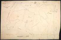 Saint-Péreuse, cadastre ancien : plan parcellaire de la section A dite de la Varenne, feuille 2