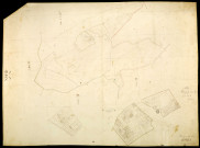 Parigny-les-Vaux, cadastre ancien : plan parcellaire de la section G, feuille 1