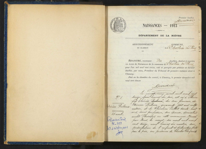 Saint-Martin-du-Puy : actes d'état civil.