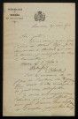 ROUMIEUX (Louis), poète à Beaucaire et à Buenos Aires (1829-1894) : 4 lettres.