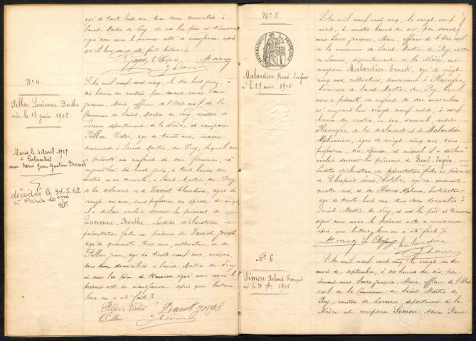 Saint-Martin-du-Puy : actes d'état civil.