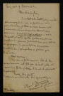 BONNERY (Raoul), poète à Paris (1851-1894) : 1 lettre.