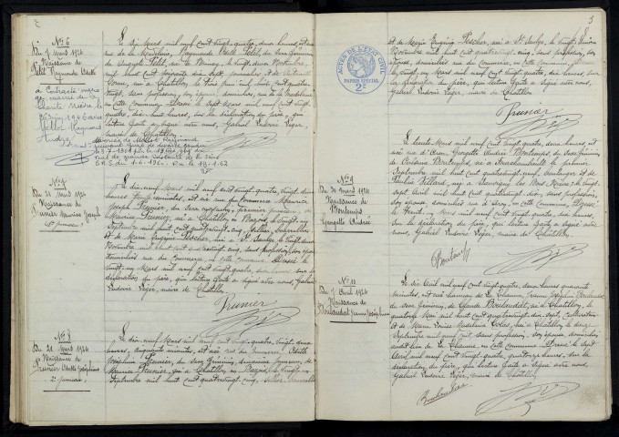 Châtillon-en-Bazois : actes d'état civil.