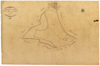 Dompierre-sur-Nièvre, cadastre ancien : plan parcellaire de la section A dite de Vilaine, feuille 3