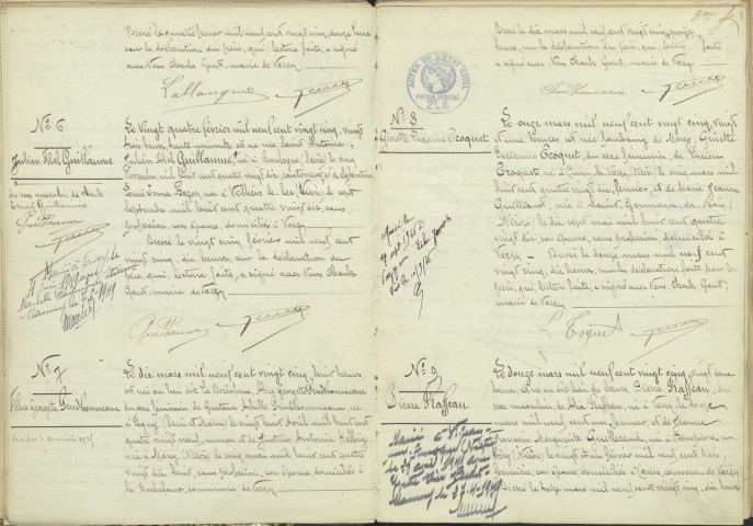 Varzy : actes d'état civil.