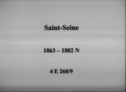 Saint-Seine : actes d'état civil.