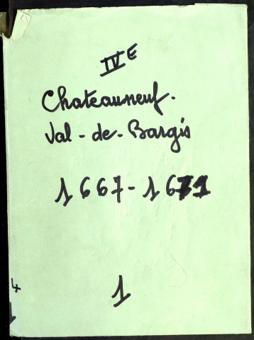 Châteauneuf-Val-de-Bargis : registres paroissiaux.