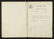 La Marche : actes d'état civil, table décennale.