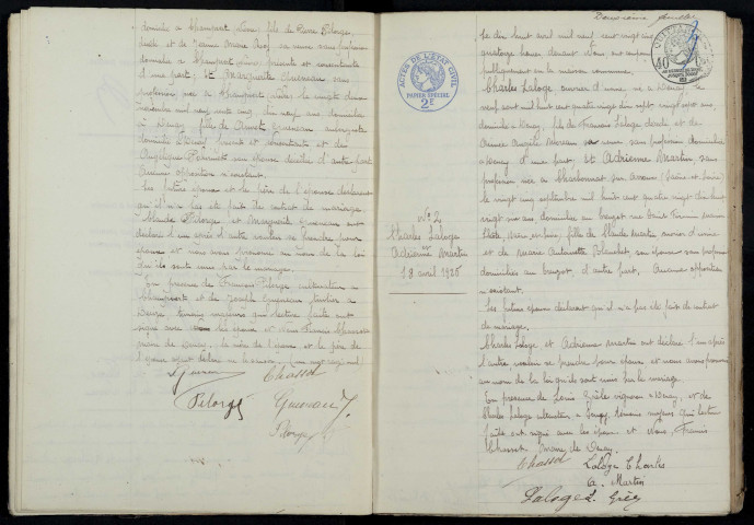 Devay : actes d'état civil.