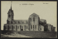 LORMES – 745 – (Nièvre). - Intérieur de l’Église – Choeur et Chaire