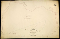 Montreuillon, cadastre ancien : plan parcellaire de la section A dite d'Oussy, feuille 1