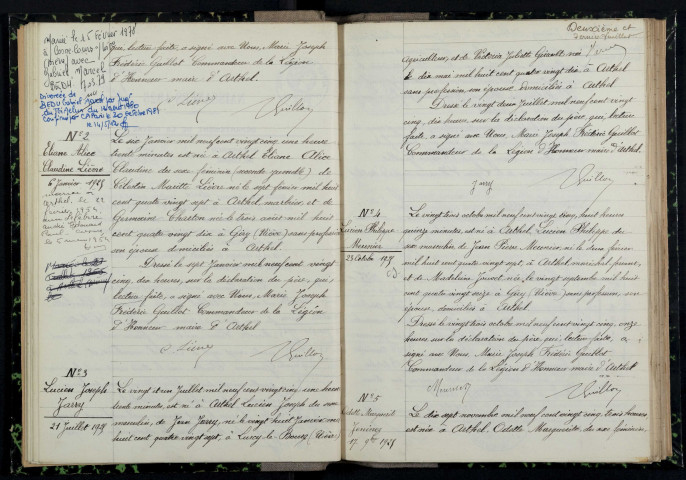 Arthel : actes d'état civil.