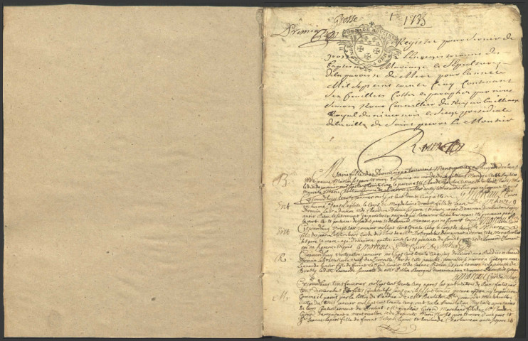 Mhère : registres paroissiaux.