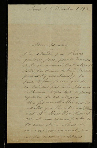MOUTON (Alexis), pharmacien à Nevers (décédé en 1902) : 47 lettres.
