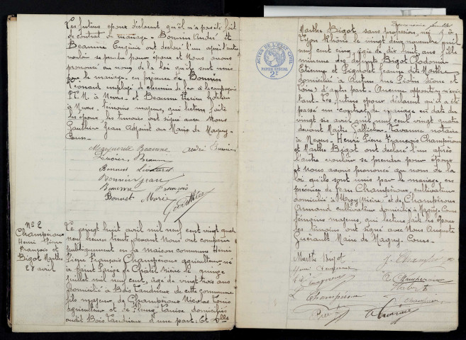 Magny-Cours : actes d'état civil.