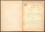 Mhère : actes d'état civil.