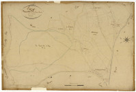 Luzy, cadastre ancien : plan parcellaire de la section B dite des Bois de Luzy et Saint-André, feuille 3