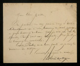 HOUSSAYE (Arsène), écrivain (1814-1896) : 2 lettres.