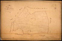 Villiers-le-Sec, cadastre ancien : plan parcellaire de la section B dite des Moucherons