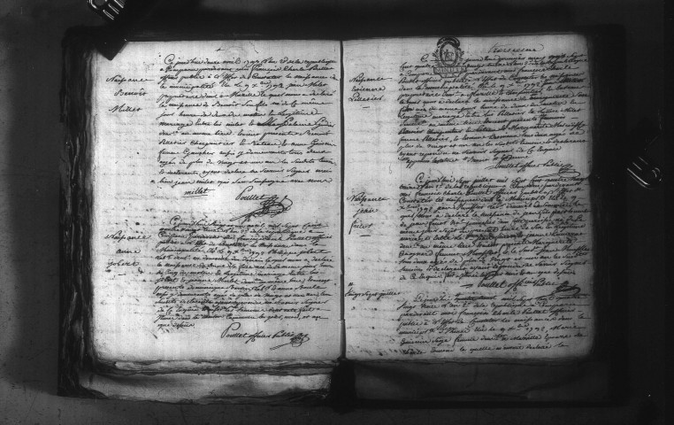 Isenay : actes d'état civil.