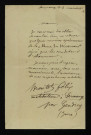 BROUTET (Félix), instituteur à Sermange (Jura) : 1 lettre.