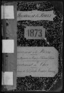Bureau de Nevers, classe 1873 : fiches matricules (Nièvre) n° 1 à 1413 ; (Cher) n° 546 à 1507