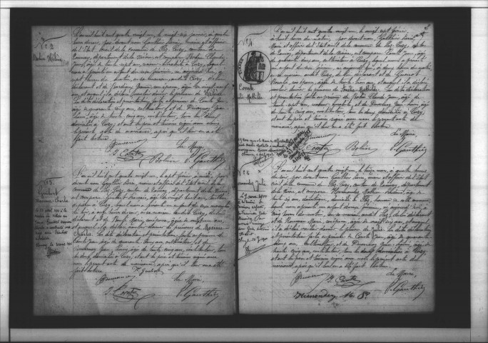 Flez-Cuzy : actes d'état civil.