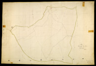 Parigny-les-Vaux, cadastre ancien : plan parcellaire de la section E