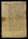 Biens et droits. - Rente personnelle, vente par Esmalle avocat à Saint-Pierre-le-Moûtier et Breton sa femme, constitution pour Fougnot marchand à Decize : copie du contrat du 12 avril 1636 rétrocédé en 1637 à Millin.