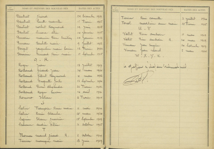 Saint-Loup : table décennale.