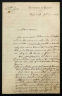 RIGAL, directeur de l'Institution Saint-Louis à Nevers : 1 lettre.