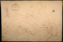 Saint-Bonnot, cadastre ancien : plan parcellaire de la section A dite du Bourg, feuille 3