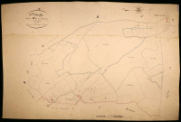 Saint-Saulge, cadastre ancien : plan parcellaire de la section B dite de Ranceau, feuille 6