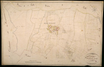 Ruages, cadastre ancien : plan parcellaire de la section B dite de Ruages, feuille 1