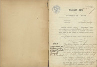 Saint-Saulge : actes d'état civil (mariages).