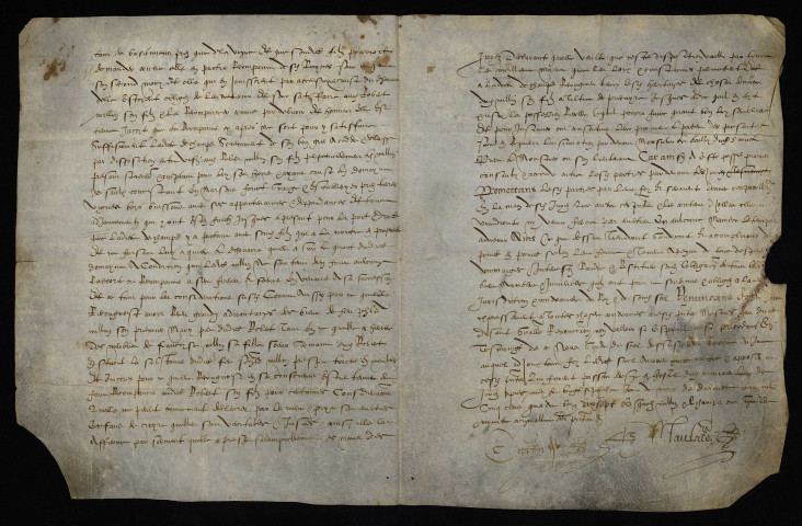 Succession de Charlotte de Champs. - Héritages (domaine de Saulx) à Decize de la veuve des sieurs Millin marchand apothicaire et Tillot, cession à Robert Millin son fils : copie du contrat de donation du 27 décembre 1597.