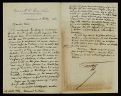 PERROT (Charles), notaire à Saint-Sulpice (Nièvre, cousin d'Achille Millien (né en 1849) : 2 lettres.